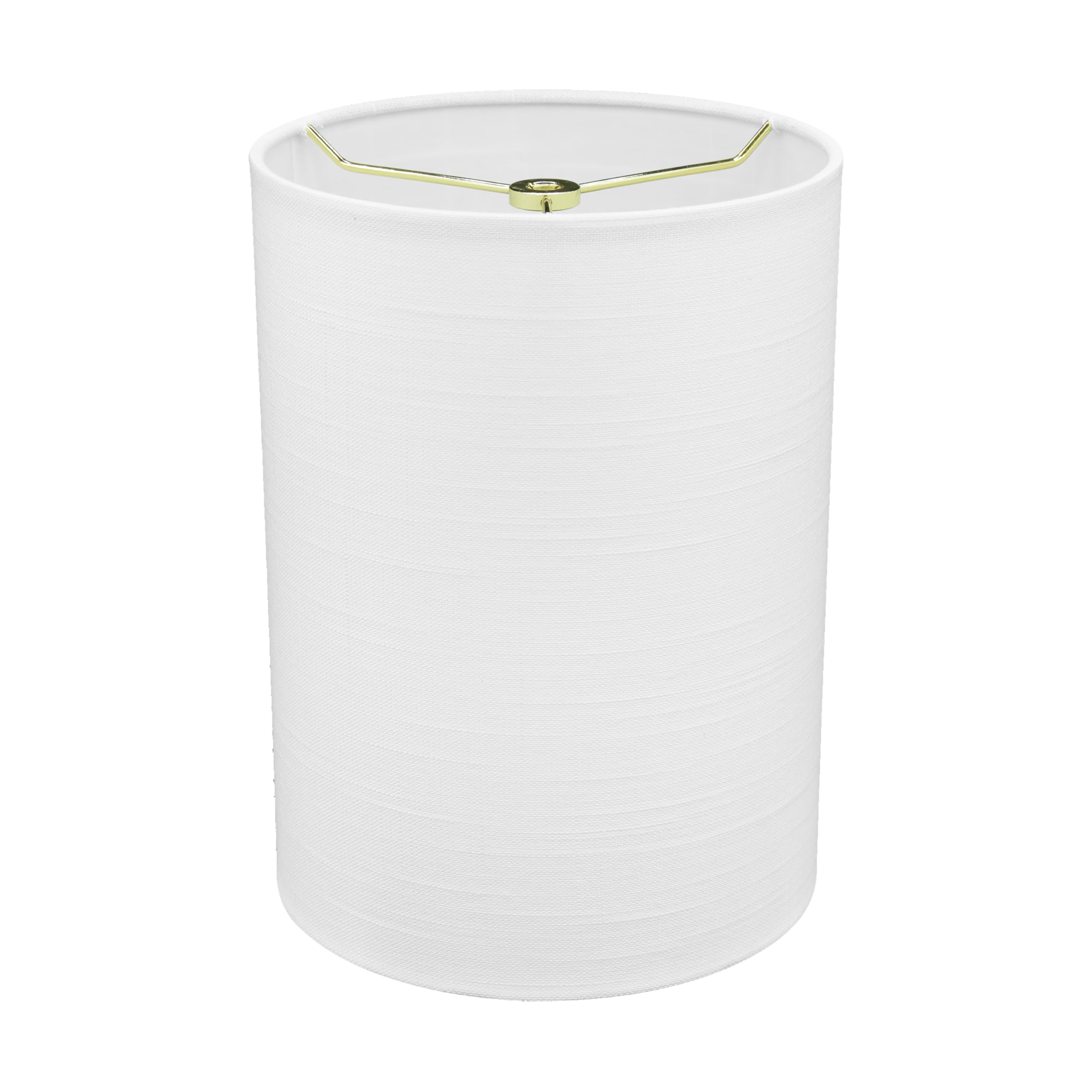 Aspen Creative 31302A Contemporary Drum (Cylinder) Shaped Spider Construction Lamp Shade in Off White, 8" wide (8" x 8" x 11")