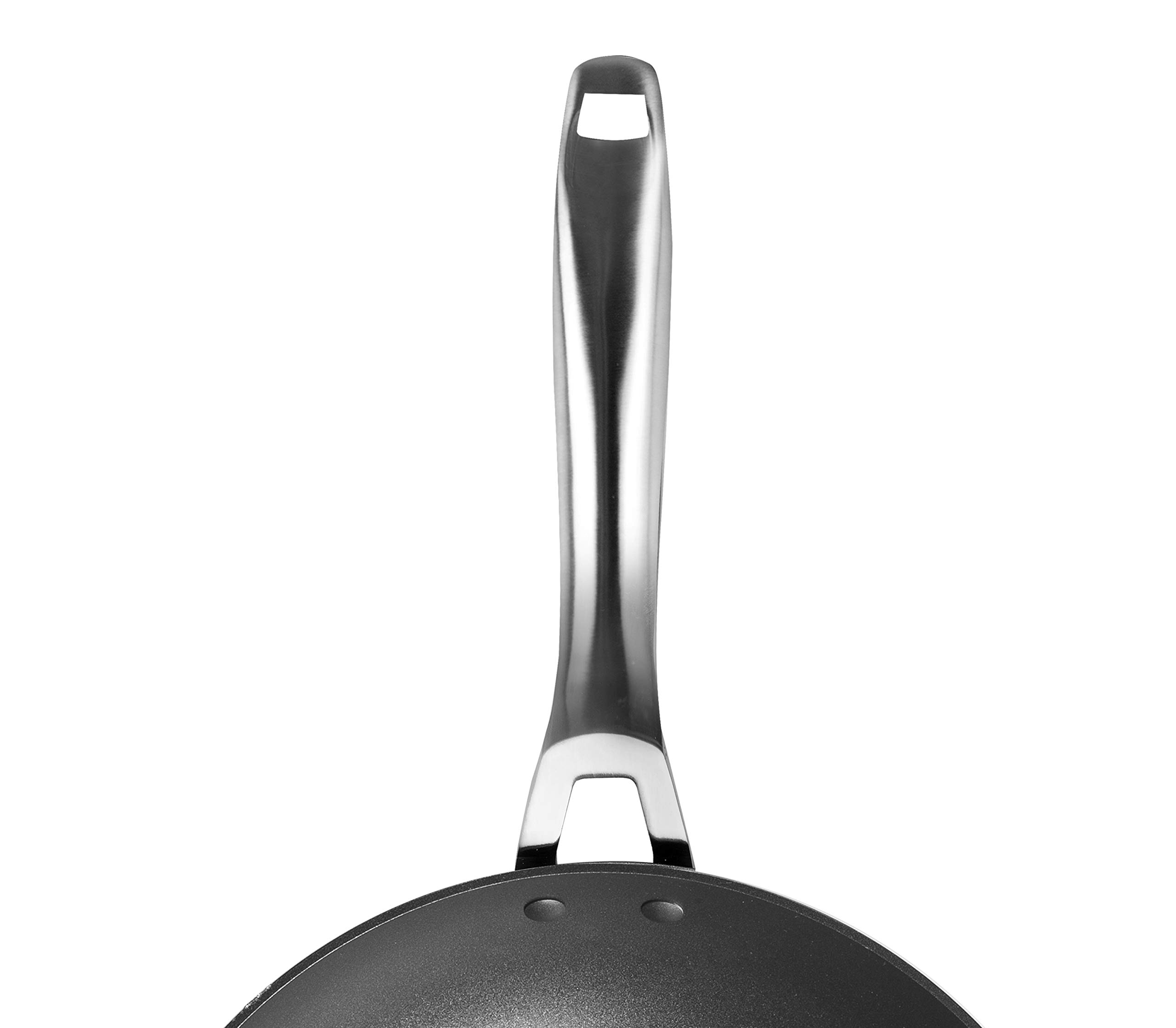 IBILI - Wok titan, 30 cms, Aluminio fundido, Antiadherente, Apto para induccion