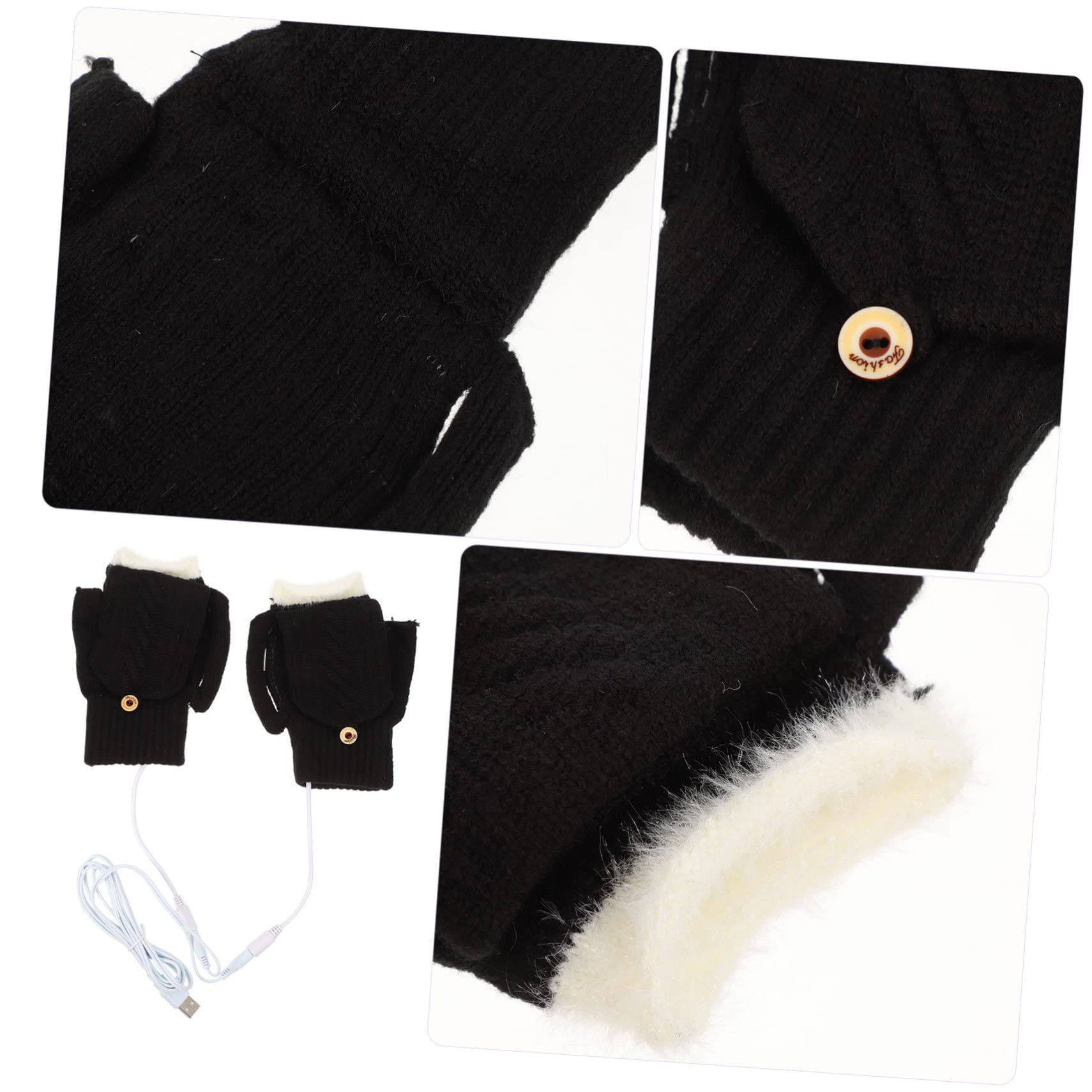 BESPORTBLE 2juegos Guantes Térmicos Calentados Usb Para Invierno Guantes Portátiles De Calor Manoplas Aislantes Para Actividades Al Aire Perfectos Para Esquí y Senderismo