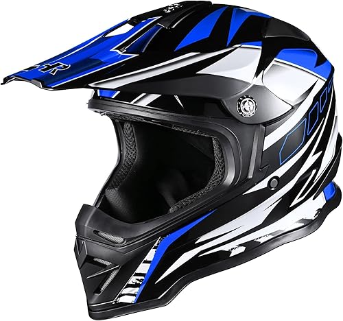 Miniatura 9 de AHR DOT - Casco de motocicleta de cara completa para motocross todoterreno ATV MLXL para adulto