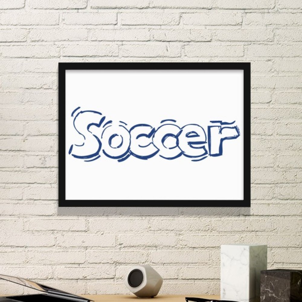 Cadre photo football motif bleu idée cadeau idéal pour passionné de sport