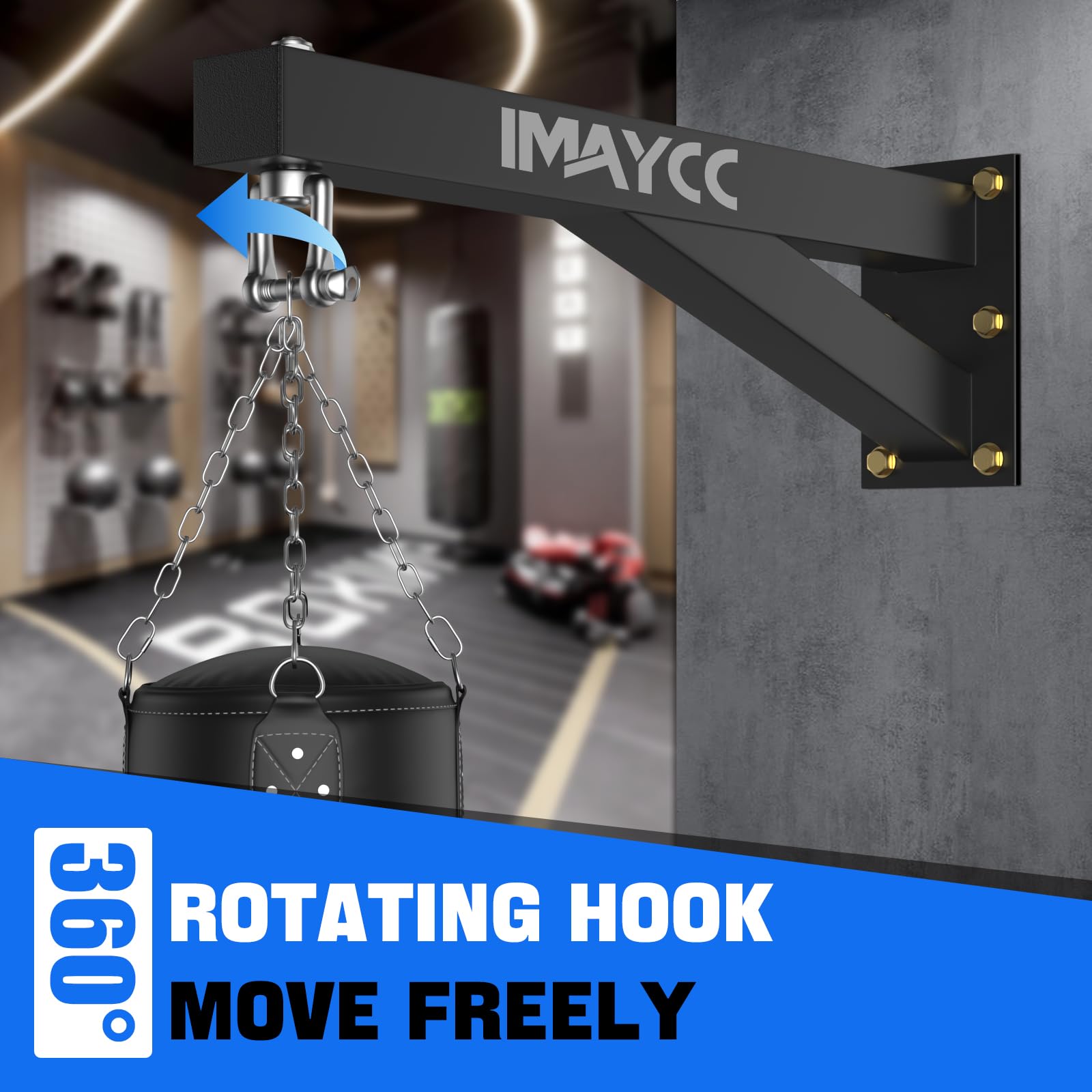 IMAYCC Punch Bag Wall Mount Heavy Duty Punch Bag