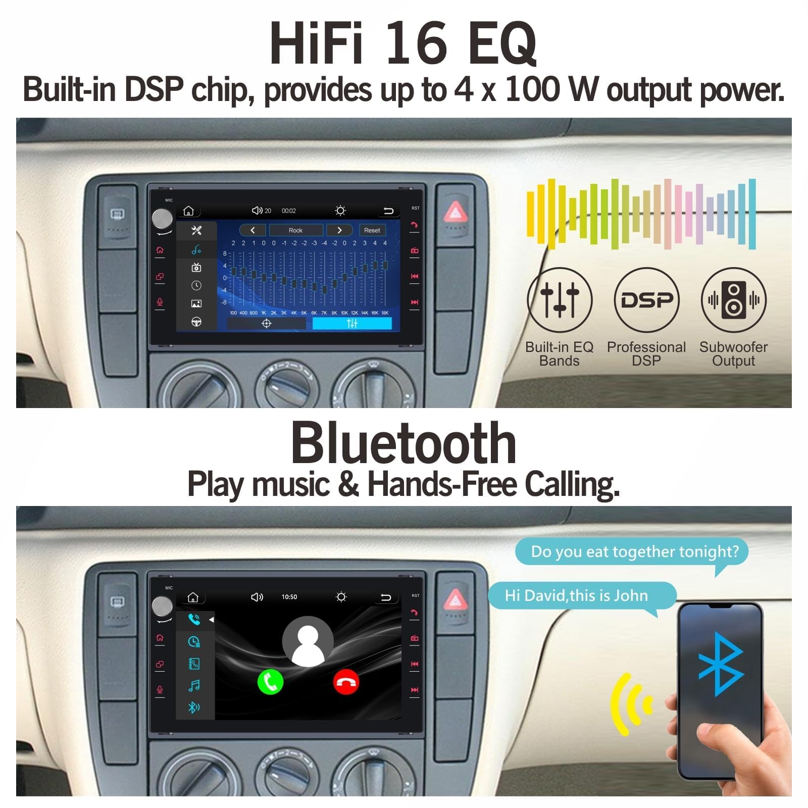 Radio für VW lbiza 6L Fox Polo Passat Golf Jetta Autoradio mit Kabelloses CarPlay Android Auto