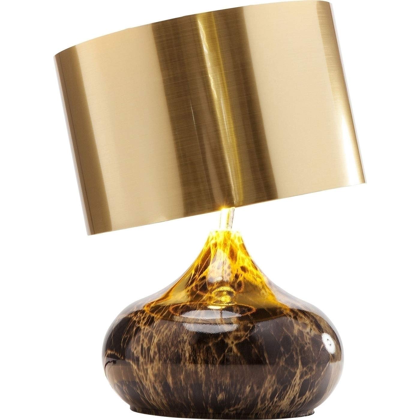 Kare Design Tischleuchte Mamo Deluxe, Braun/Gold, 41x30x30 cm, Tischlampe, Schreibtischlampe, Nachttischlampe, Edel, Leuchtmittel nicht inklusive, Wohnzimmer