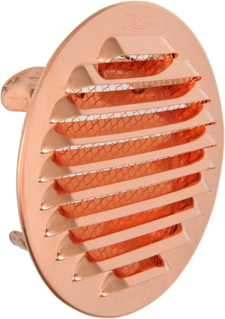 The gtsr100r-y Ventilation Grill Round Recessed, Copper, 125 mm - Image 3