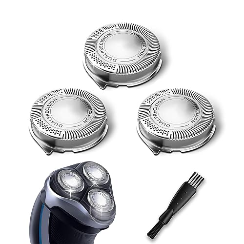 Cabezales de repuesto HQ8 para afeitadora Philips Norelco OEM, cuchillas HQ8 para afeitadoras Philips Norelco y Aquatec, paquete de 3