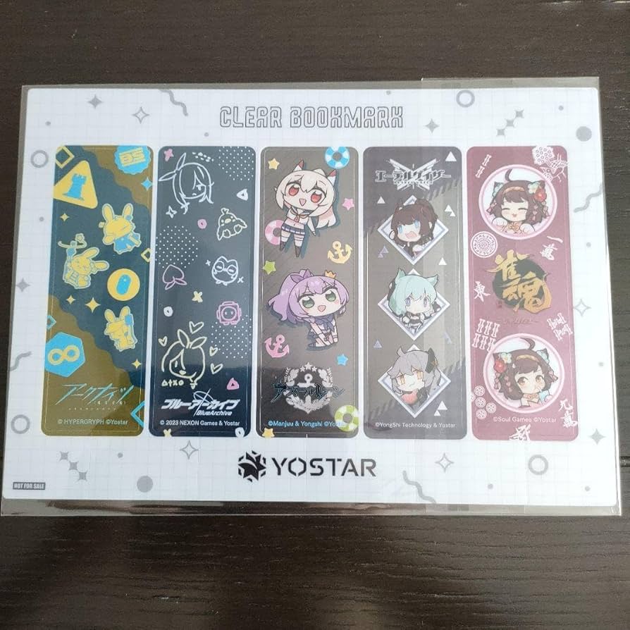 Amazon | YOSTAR ブルアカ クリアブックマーク 栞 コミケ