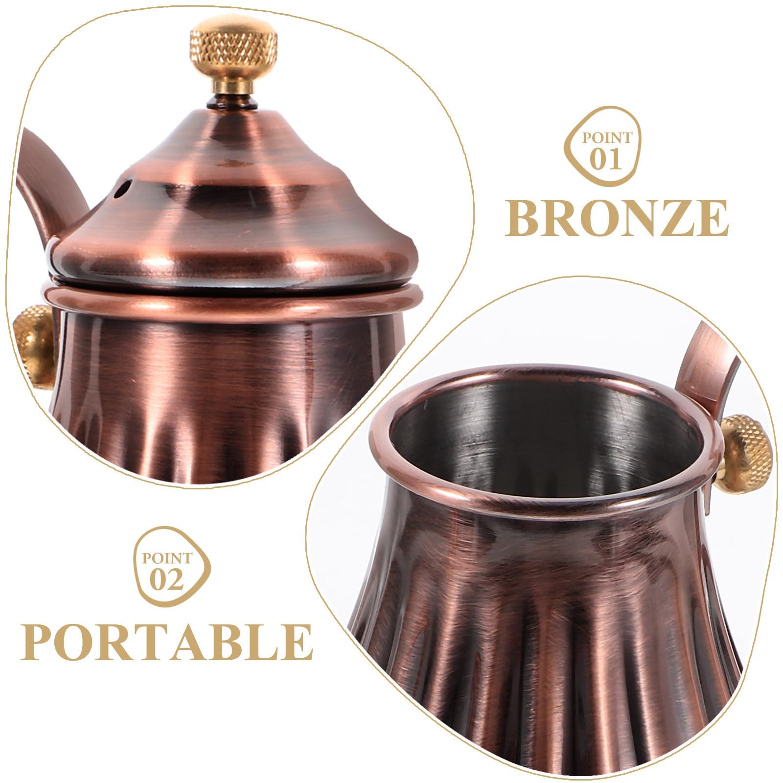 Tetera de Acero Inoxidable Boquilla Larga y Tapa para Café
