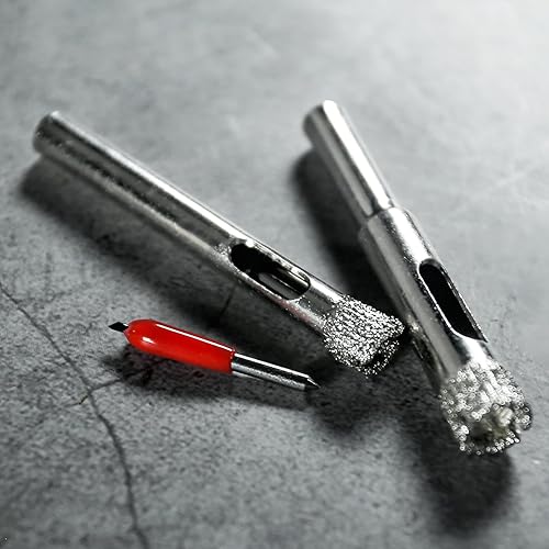 Miniatura 5 de JOHOUSE Juego de 15 brocas para sierra de diamante, juego de brocas de diamante, sierra para azulejos para vidrio, cerámica, piedra de granito,