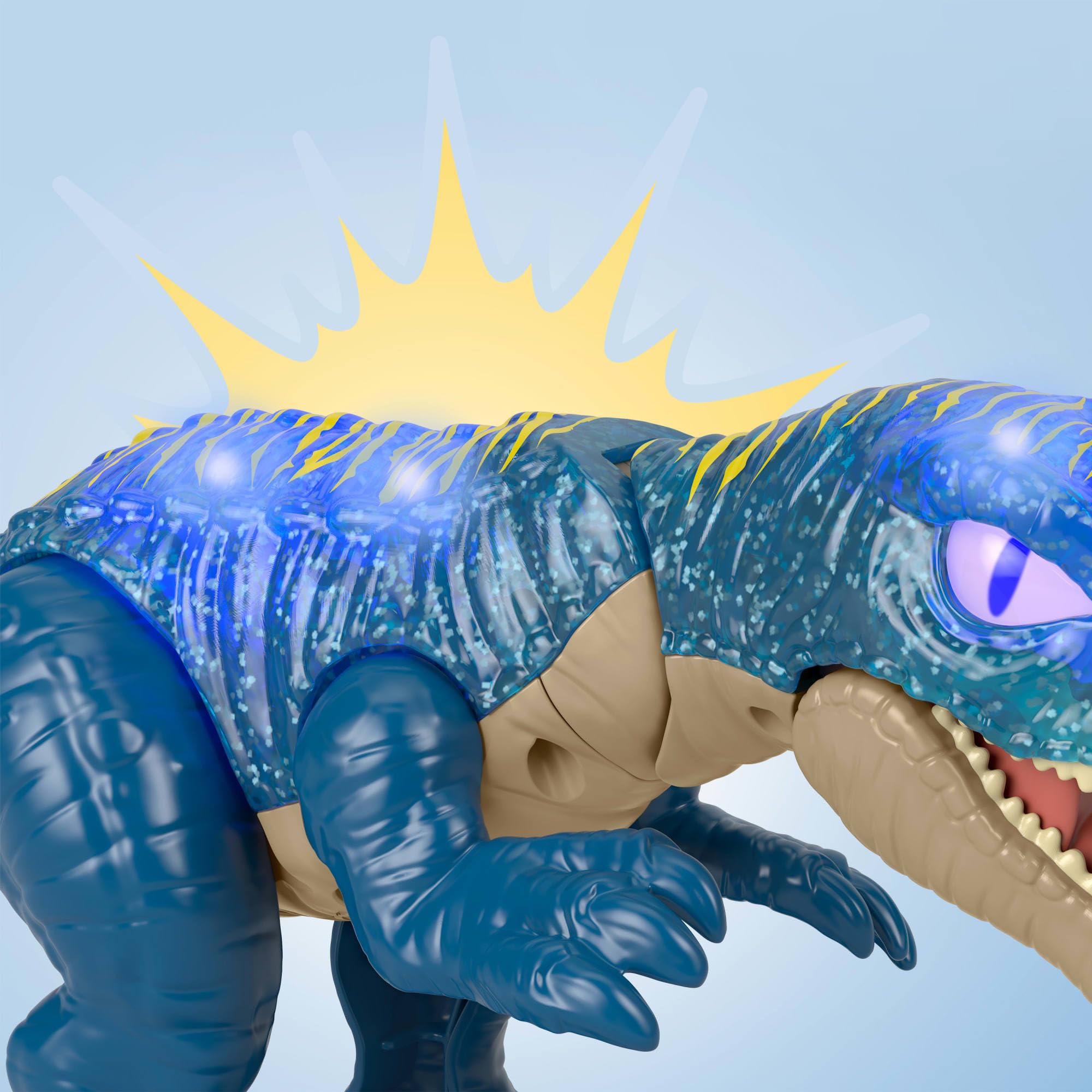 Fisher-Price Imaginext Jurassic World Baryonyx Super Ruggito Action Figure | Jurassic World dinosauro Baryonyx Super Ruggito, con luci, suoni e fauci in azione, bambini 3+ anni, JCT48