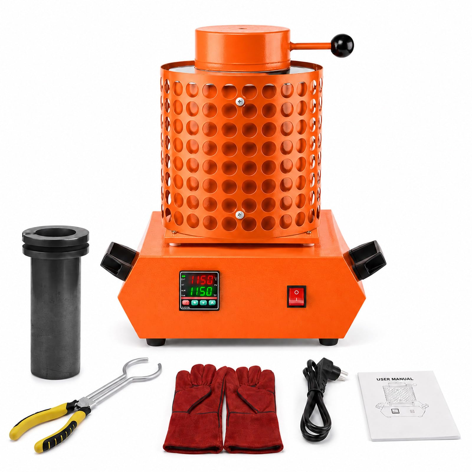 Forno Elettrico per Fusione Metalli per preparare lingotti 3kg