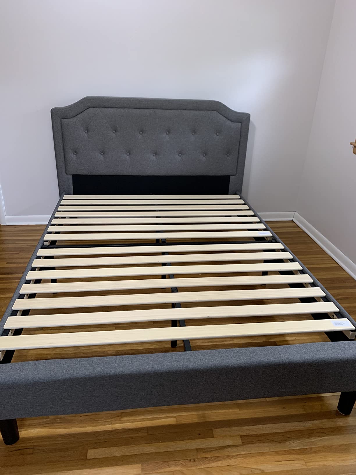 42/mo Finance ZINUS Kellen Upholstered Scalloped Platform Bed Frame