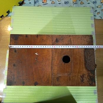 銭箱　木製　収納箱　アンティーク　レトロ　古民具　賽銭箱　木箱　古道具　湯銭箱 Amazon.co.jp: 銭箱 木製 収納箱 アンティーク レトロ 古民具