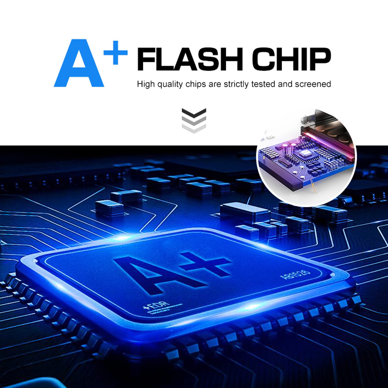 USB-Sticks / USB-Stick, 4 GB, mit Typ-C/OTG-Adapter für Schüler und Studenten, Blau