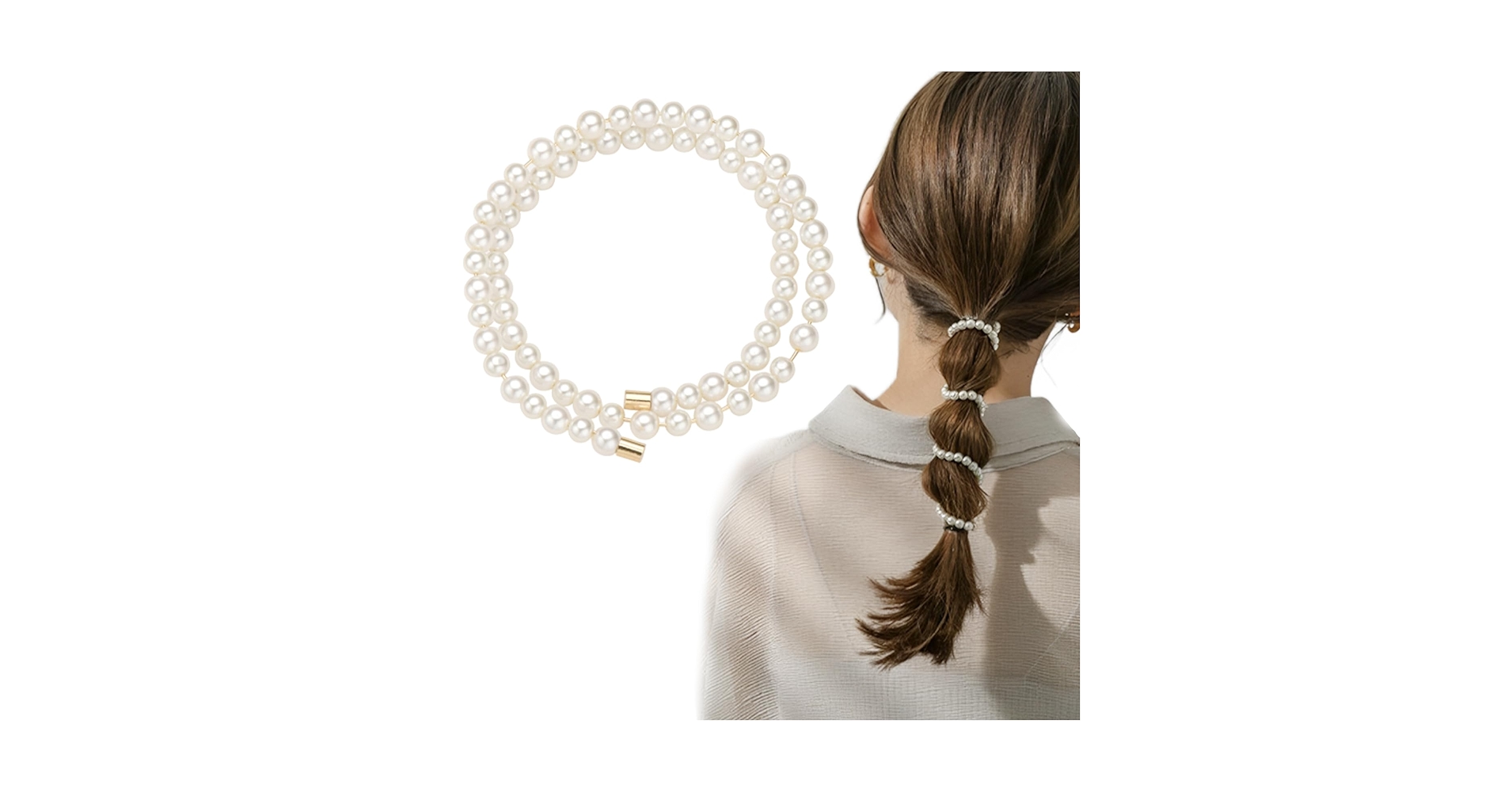 leinwande ヘアアクセサリー　美品 ヘッドドレス】小枝 ブライダルヘッドドレス パール シルバー