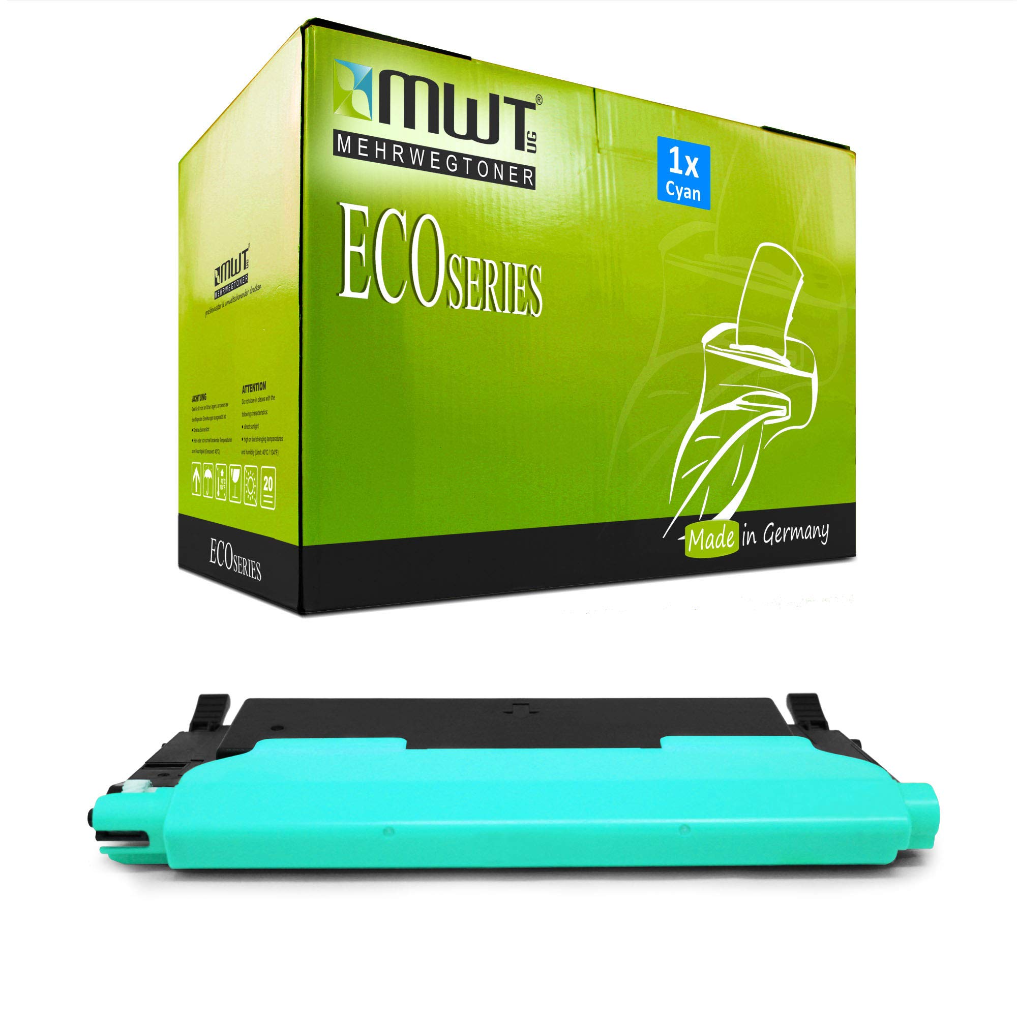 Lot de 4 mwt non OEM Toner compatible pour Samsung CLP 320 325/CLX 3180 3185 équivalent du modèle CLT K4072S C4072S Y4072S M4072S – Black Noir + Cyan + Magenta + jaune Jaune