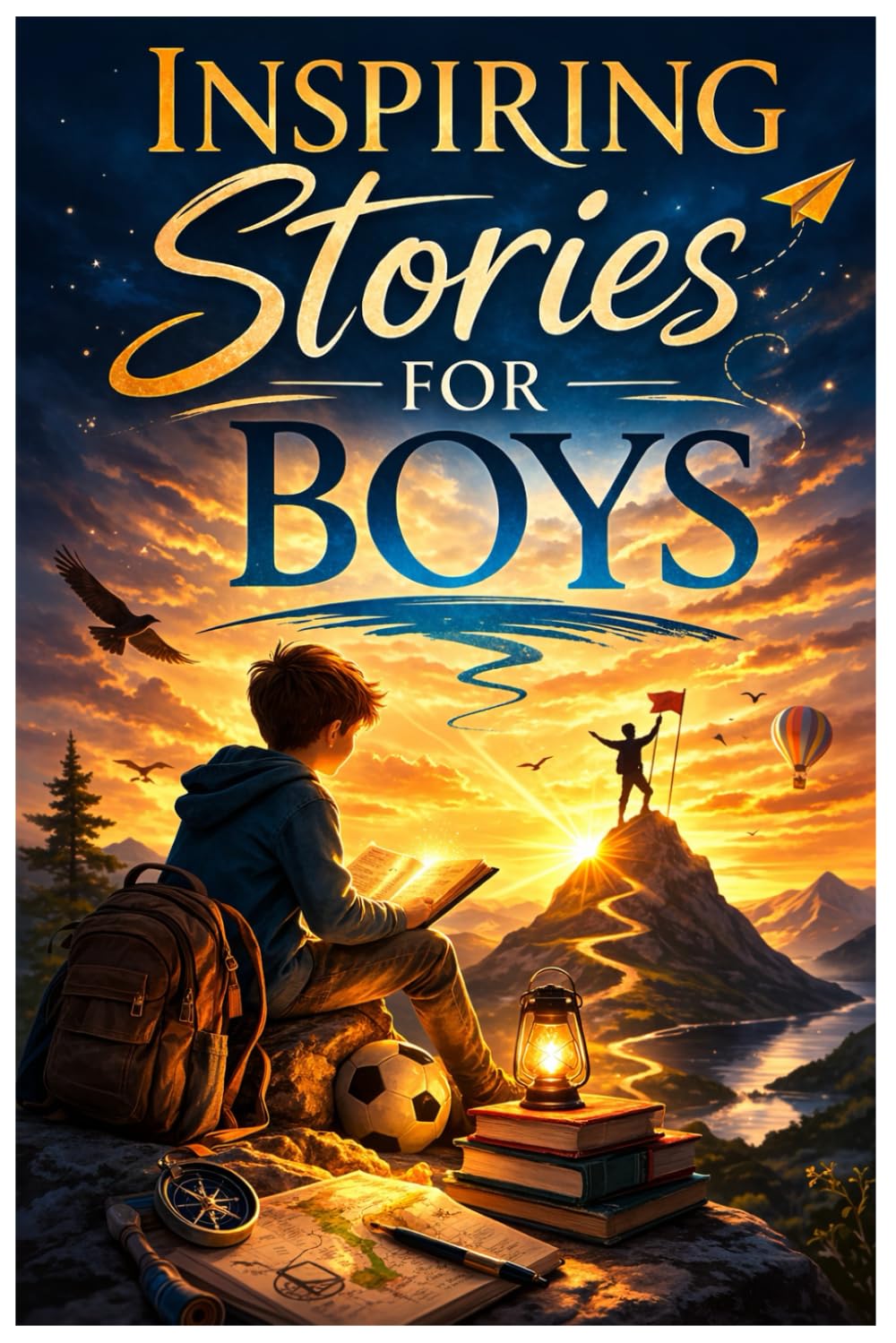 Inspiring Stories for Boys: 30 Brave Adventure Stories to Build Confidence, Kindness, and a Strong Heart