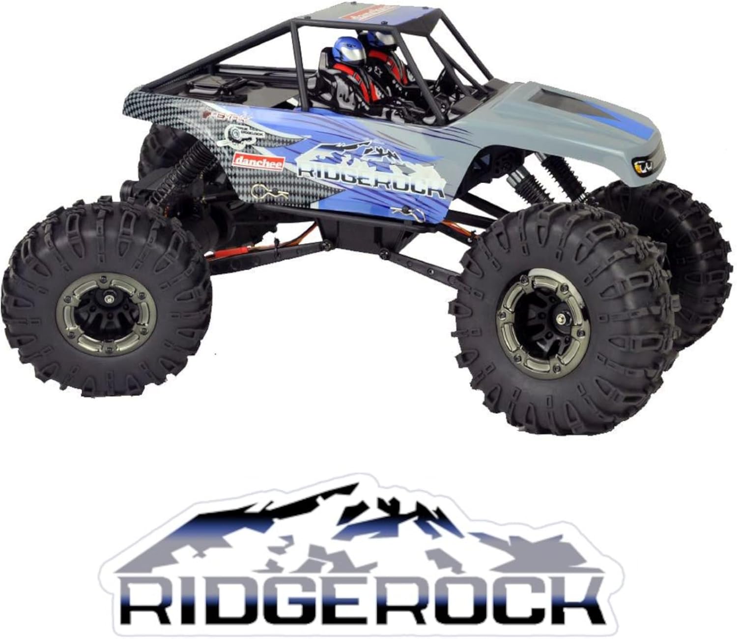 Redcat Racing Danchee Ridgerock 1/10 Scale 4WD Electric RC Rock Crawler – RC Truck RTR with 2.4GHz Radio