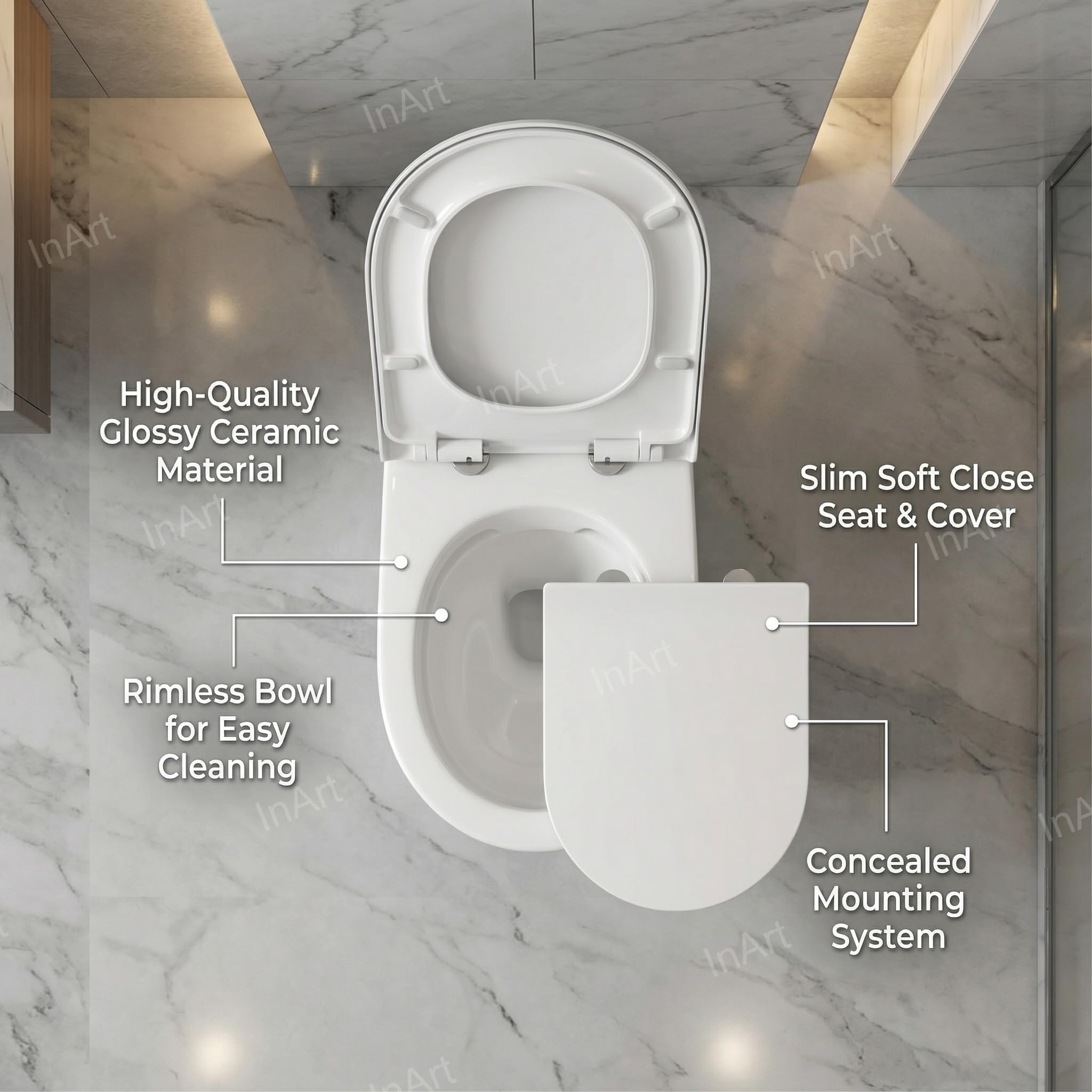 Wall Mount Commode - European Toilet -2 Wall Mount Commode - European Toilet -2