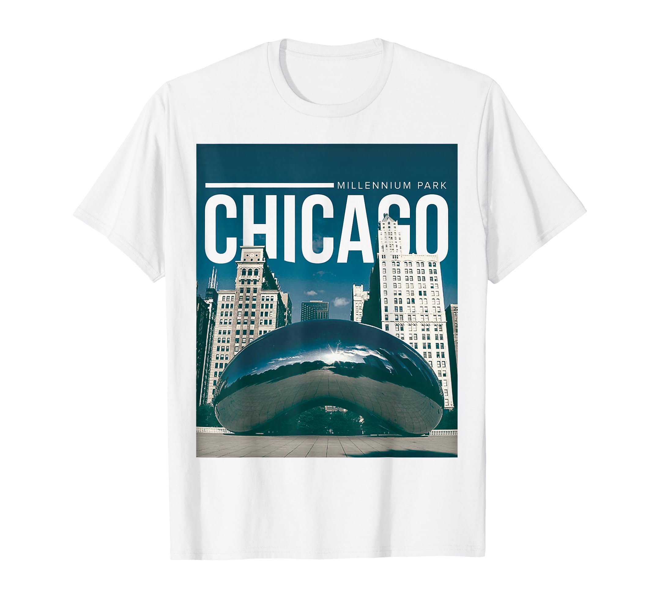 Millennium Park CHICAGO Illinois THE BEAN aka Cloud Gate T-Shirt