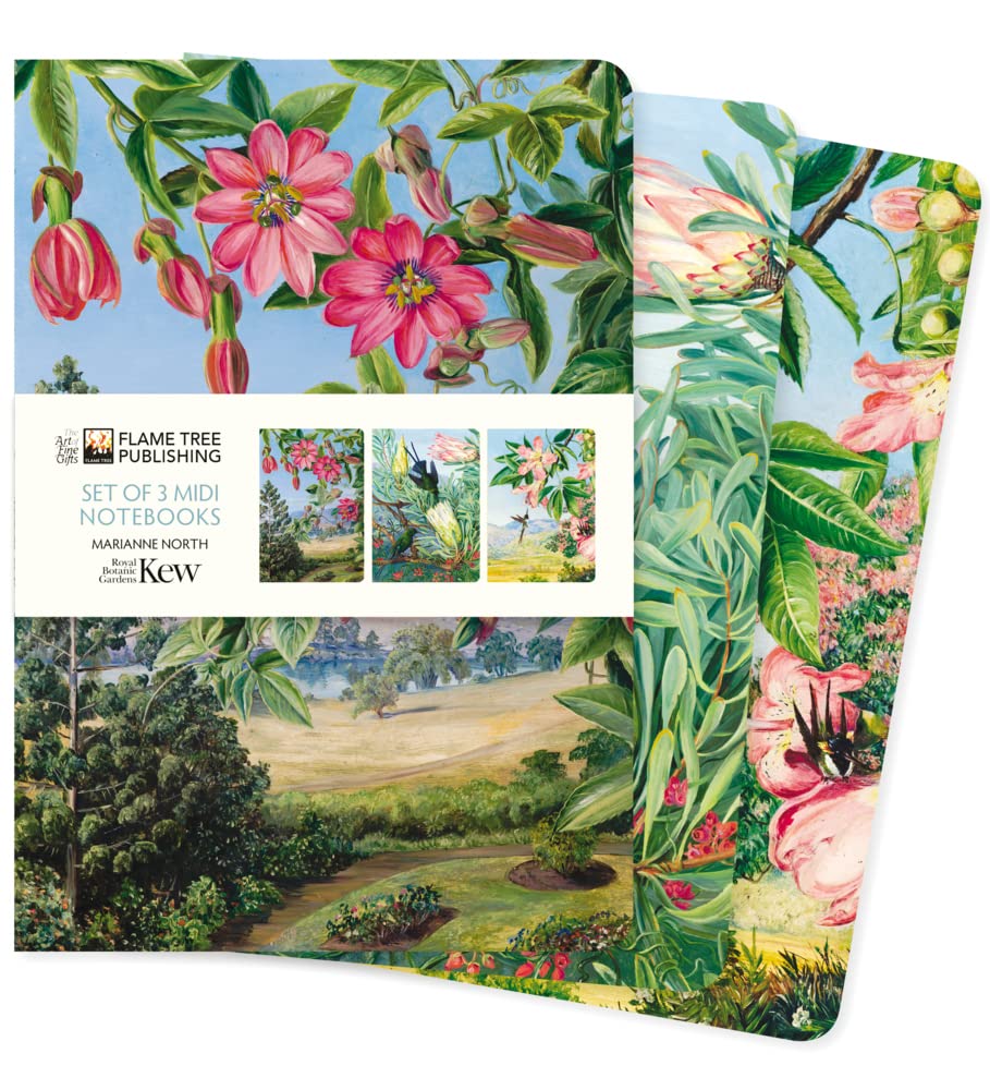 Kew Gardens: Marianne North Set of 3 Midi Notebooks: Marianne North Midi Notebook Collection (Midi Notebook Collections)