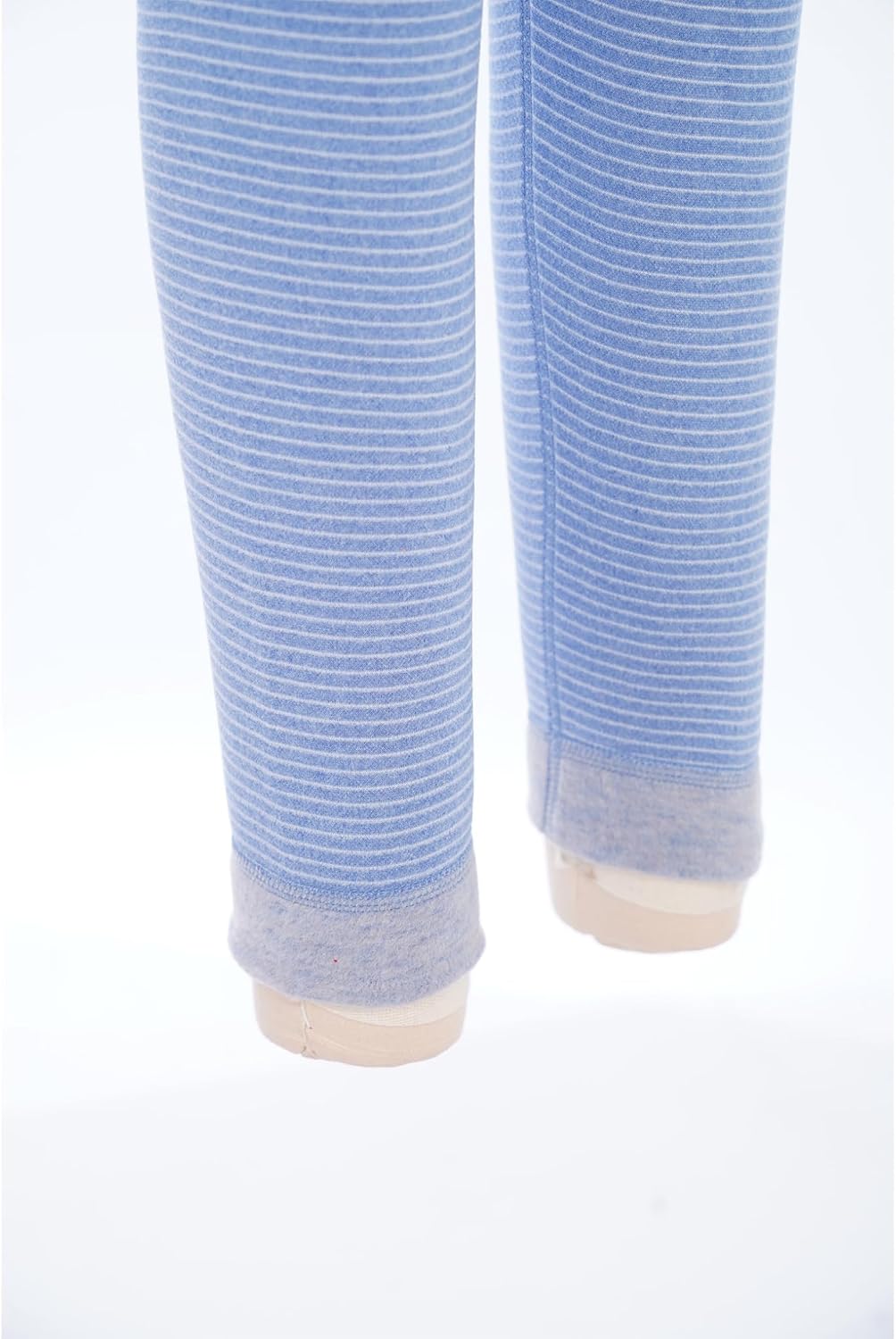Oyolan Striped Thermal Underwear for Kids Boys Girls Base Layer Long Sleeve T-Shirt Tops with Leggings Long Johns Set