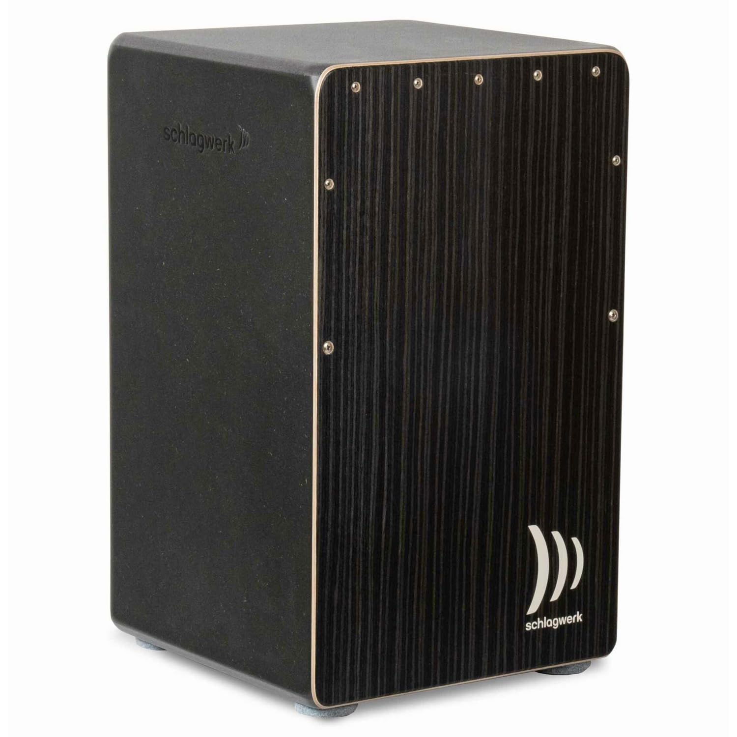 Schlagwerk CP91 Cajon Rudiments Hard Coal Stripes, Instrumentos de Percusión + Keepdrum Asiento Pad + Bolsa