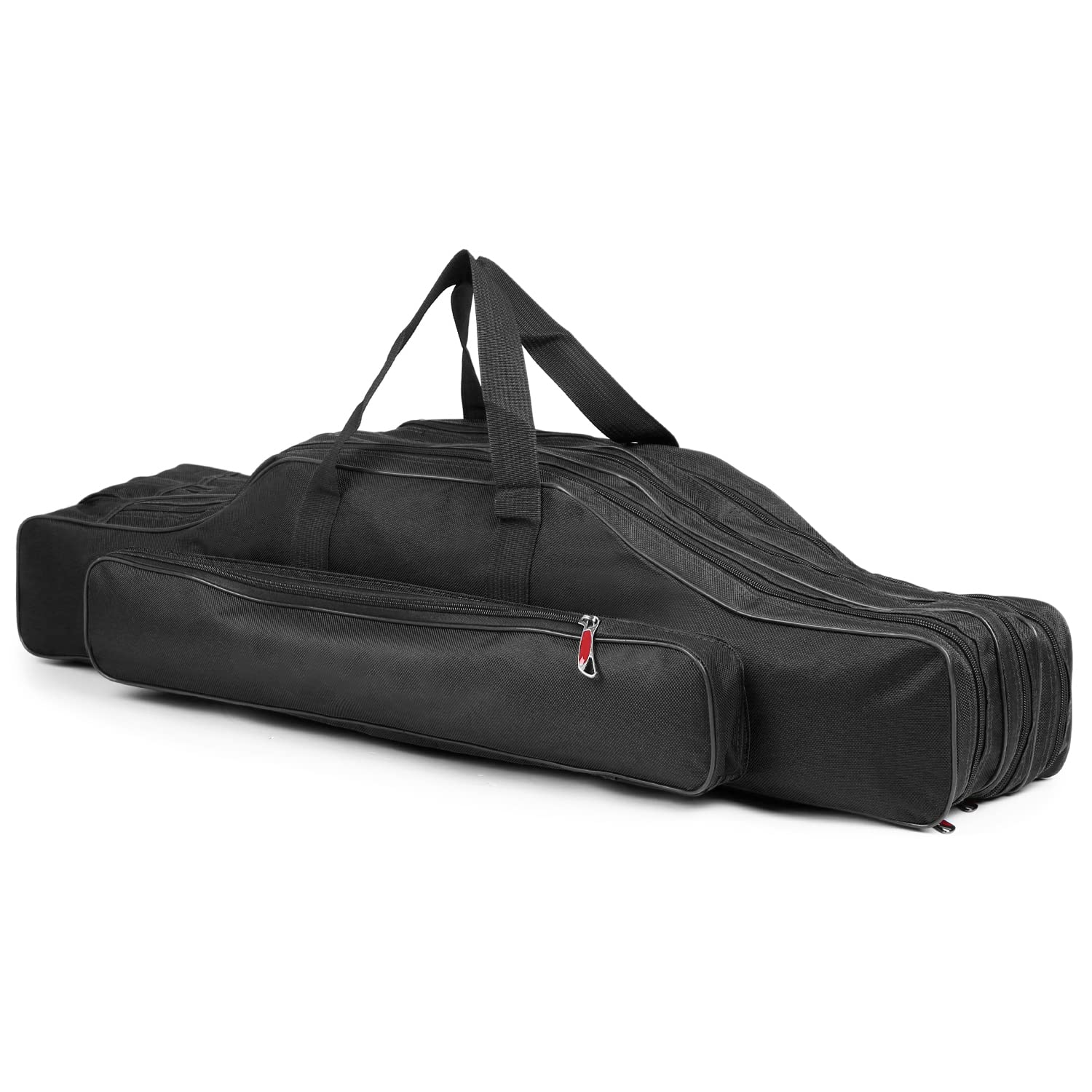doorslay Fishing Rod Case Three Layers Fishing Rod Bag Oxford Portable Folding Fishing Pole Bag Outdoor Waterproof Tackle Storage Travel Bags Carry Organizer for Fishing Camping Hiking — image 1