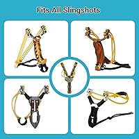 Vista 4 de Bolas de munición de tirachinas de mármol de vidrio transparente de 3/8 pulgadas, 500