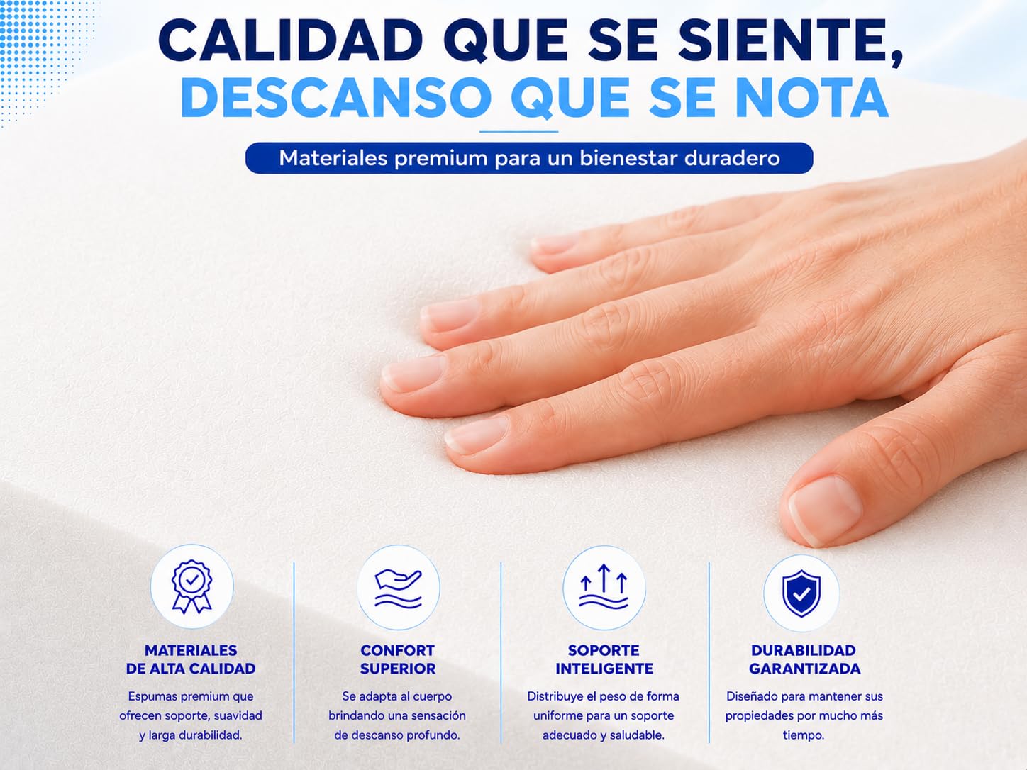 MATTREX | Colchón Geriatrico Viscoelástico 90x190 Sanitario ignífugo Funda Impermeable Cama articulada – Colchón viscoelástico 11 cm Grosor + 4 cm visco, HR ergonómico y Funda Lavable