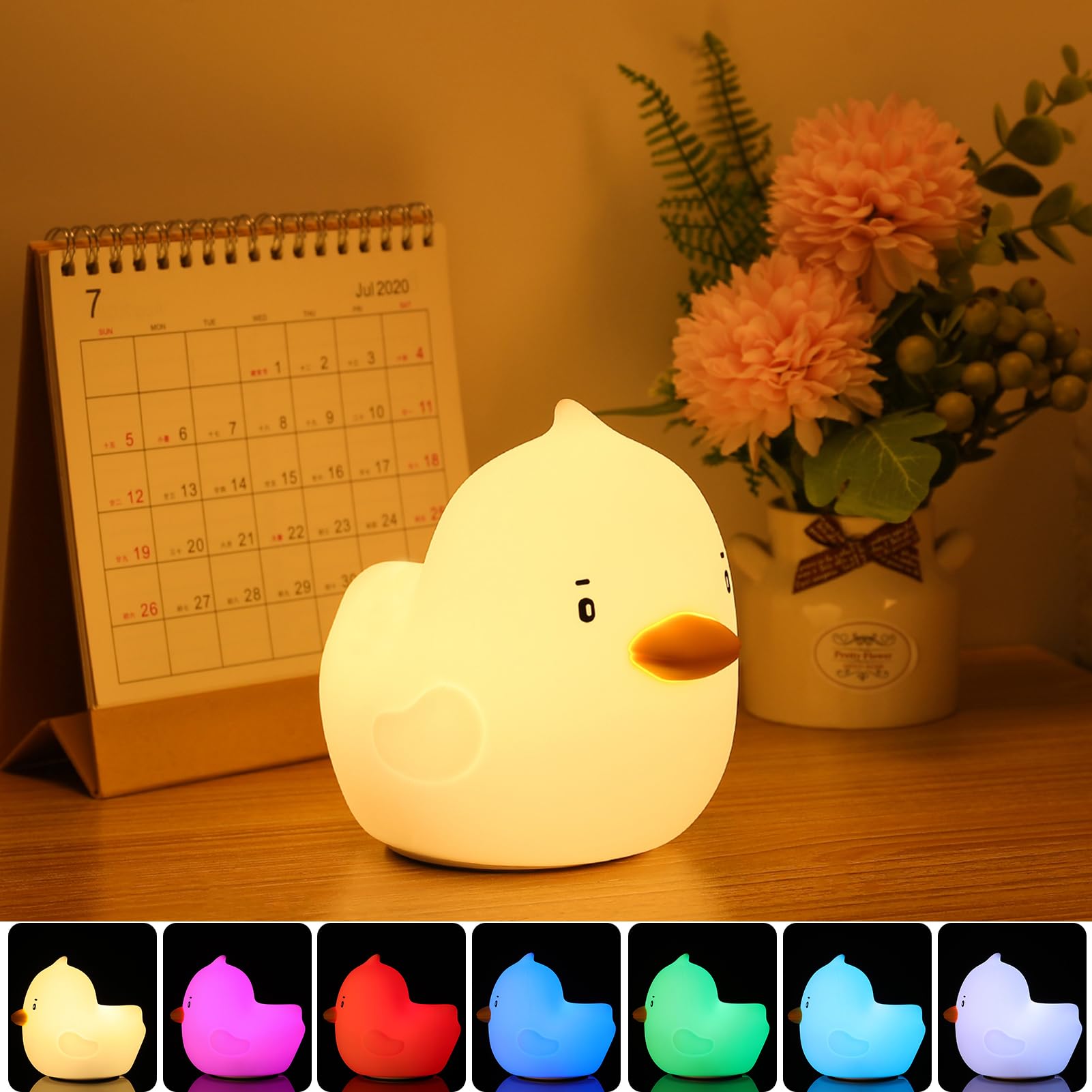 Tremdwoto Duck Night Light for Kids - Light up Duck, Birthday/Christmas Gift for Baby, Child, Toddler