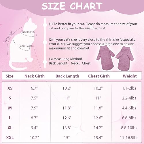 Miniatura 4 de Bonaweite Sphynx - Ropa para gatos, suéteres de gato solo para gatos, suéteres de cuello alto Sphynx para gatos, ropa de gato solo para gatos,