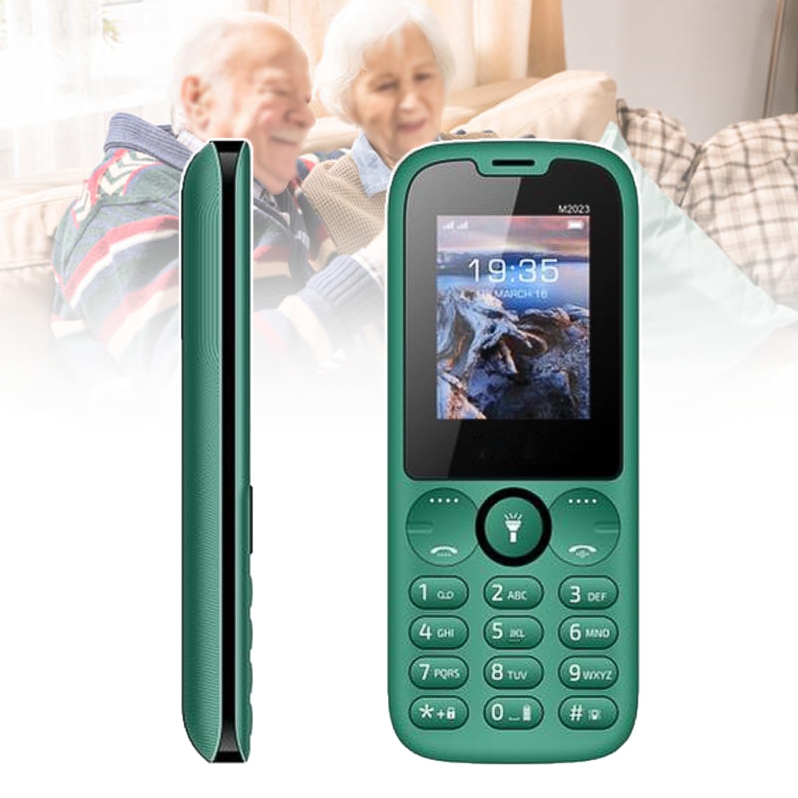 Basic Mobile Phones for the Elderly and Kids, Unlocked Dumb Phones, Cell Phones Without Internet - with Big Buttons, MP3, MP4, Camera, Flashlight, SOS,C