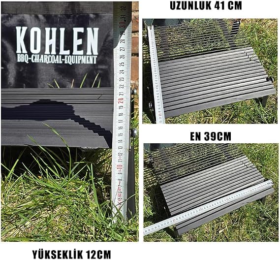 CampGrill – Taşınabilir Çantalı-Özel Tasarım-Döküm Izgara