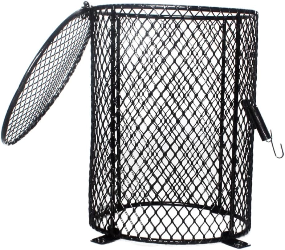 Reptile Scalding Lamp Shade Round Pet Lampshade for Heating for Reptile Habitat Compatible with Bulbs Durable Flexible Design