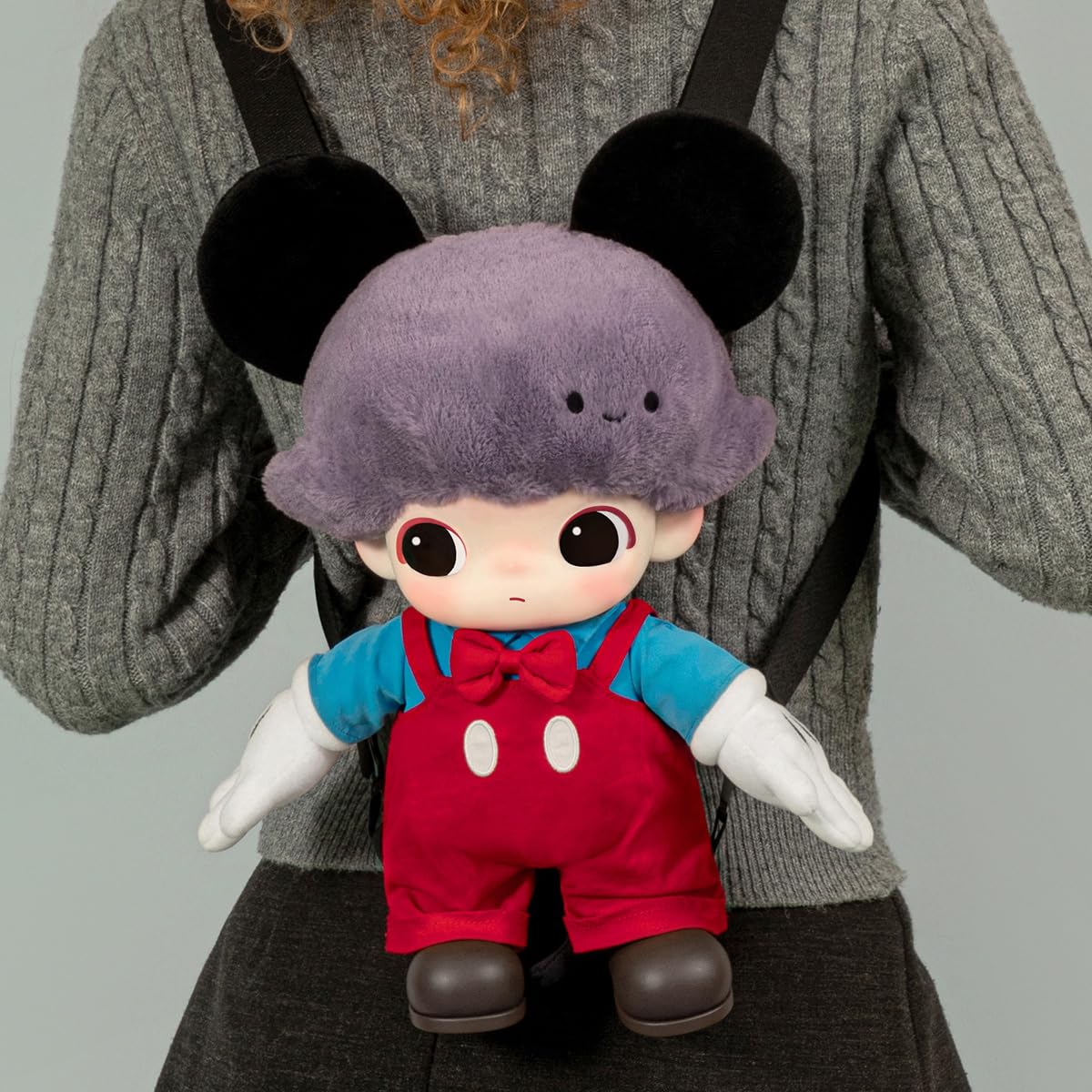 POP MART DIMOO World × Disney Series-Mickey Vinyl Plush Bag Actionfiguren Sammelfiguren Sammler Kunstspielzeug Spielzeug Figuren Geschenk 1PC