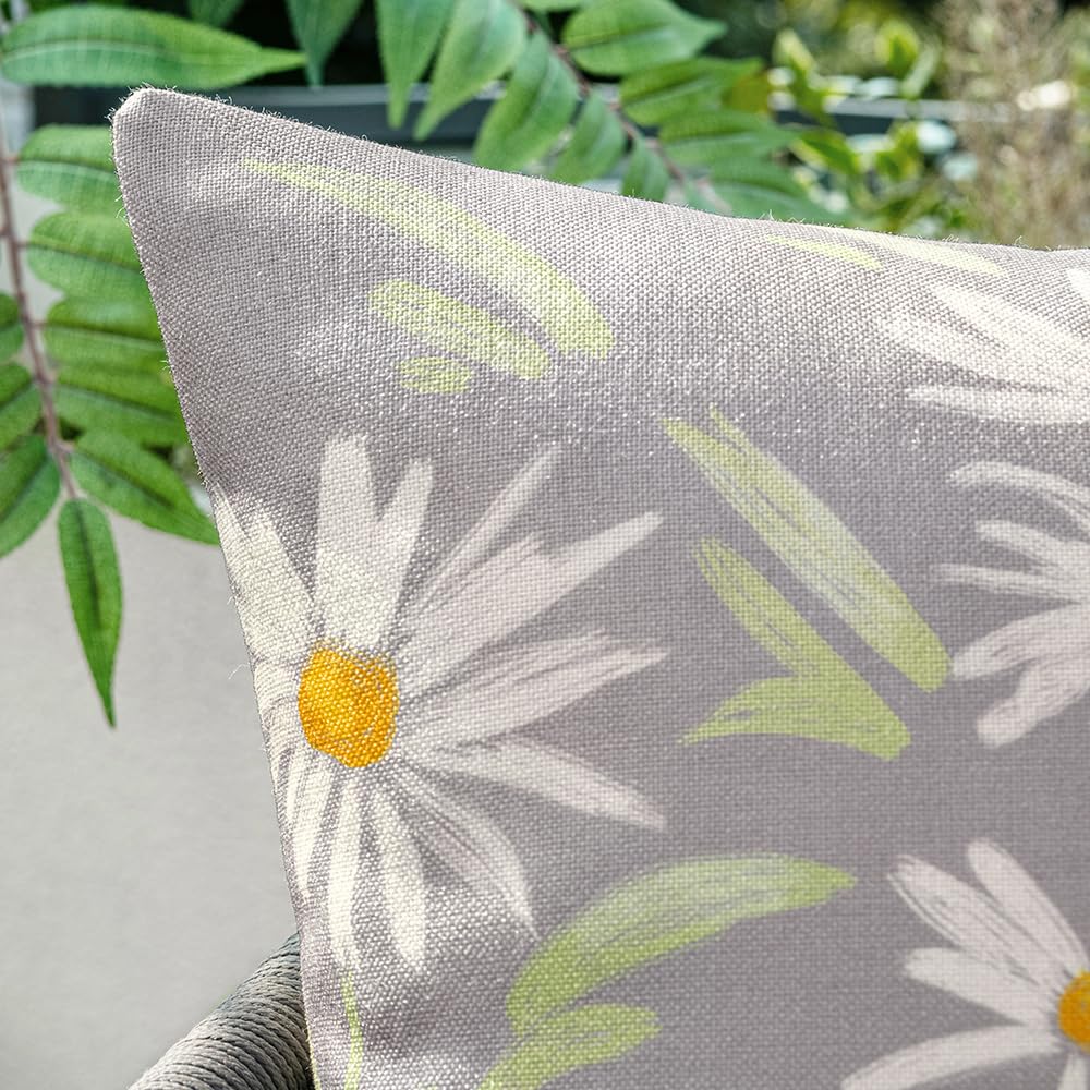 MIULEE Lot de 4 Imperméables Housses d'oreillers Décoratives Housse de Coussin pour l'extérieur Imprimées pour Le Canapé Le Balcon Le Patio ou Le Salon