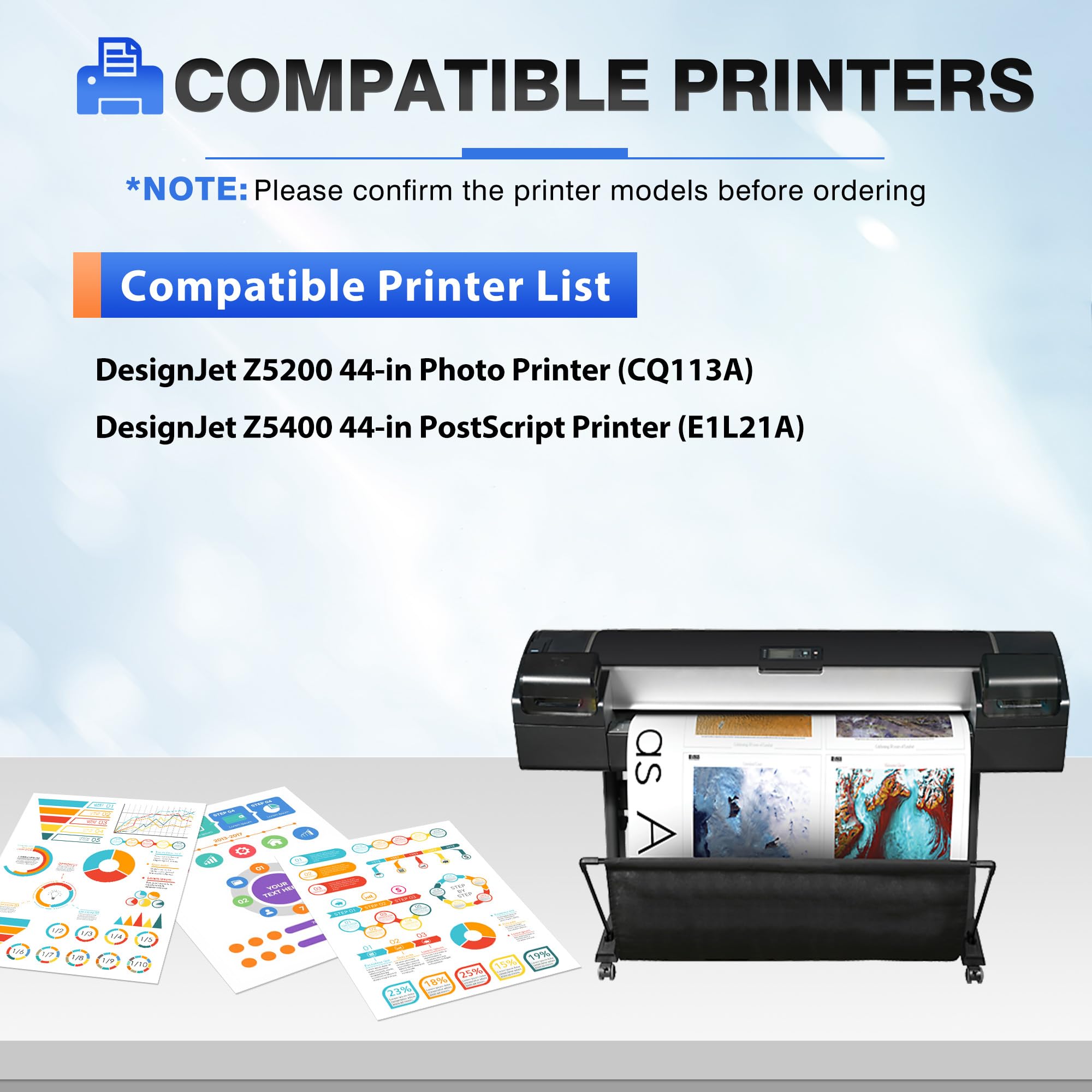 Amazon.com: 772 Ink 5-Pack Set with Chip Relacement for HP 772 Ink