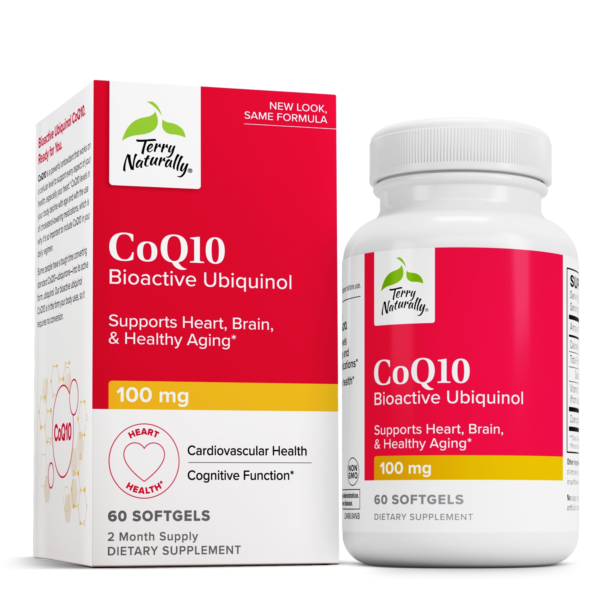 Terry Naturally CoQ10 BioActive Ubiquinol - Heart Health - 60 Count
