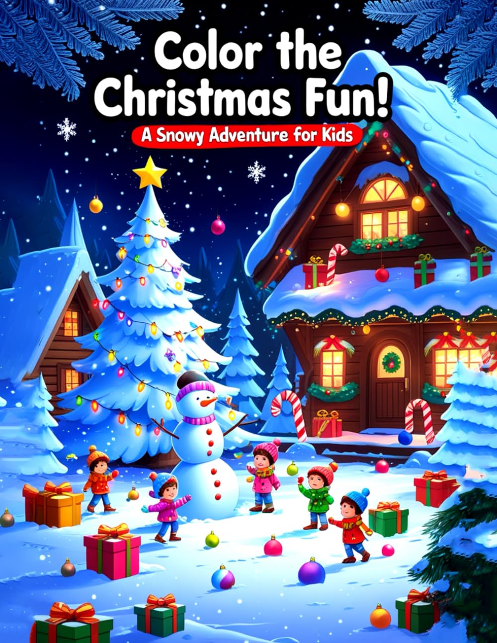 Color the Christmas Fun! A Snowy Adventure for Kids: A Snowy Adventure for Kids Ages 4–8