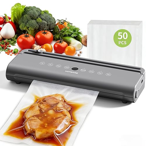 Food Vacuum Sealer Machine, Powerful & Continuous Vacuum Sealing for