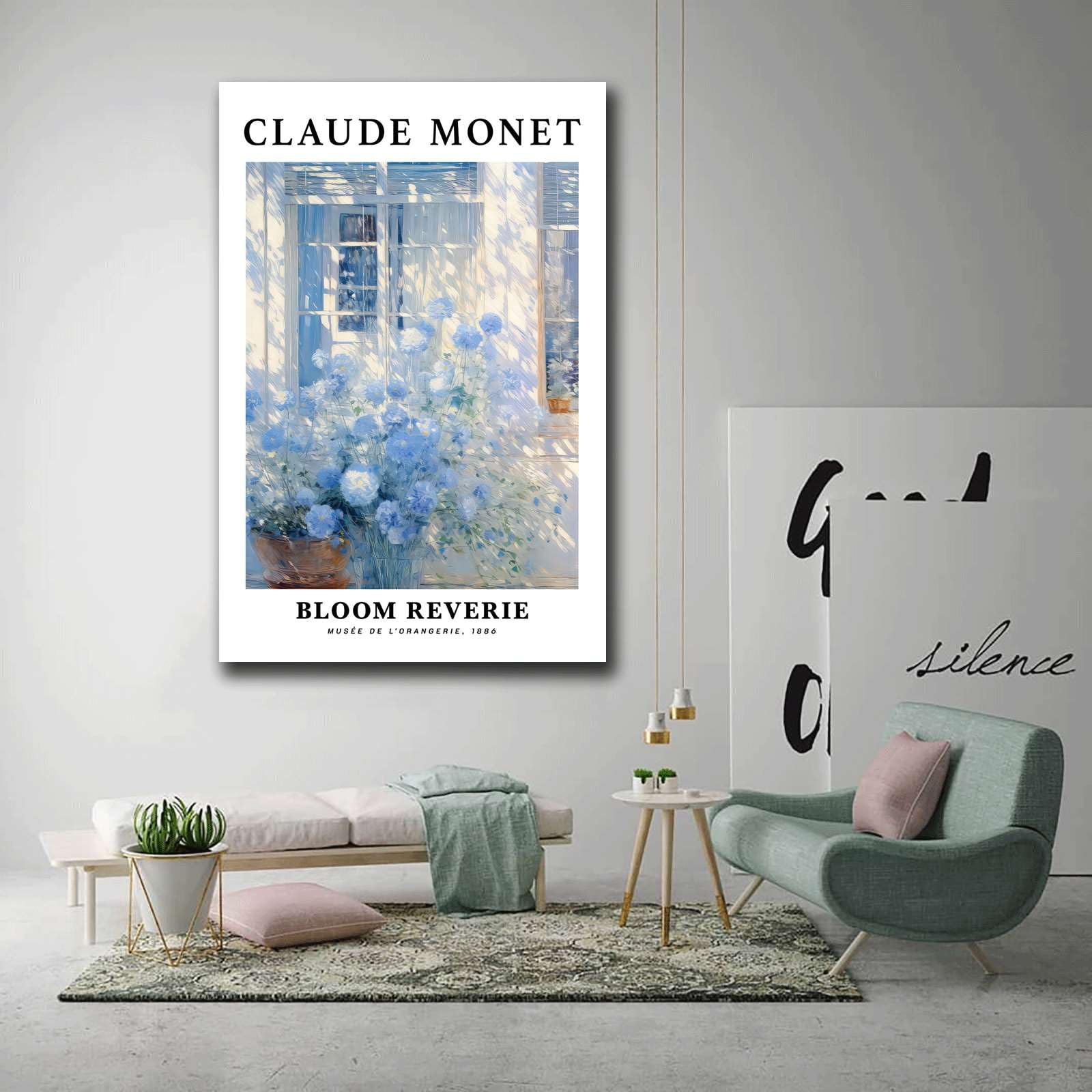 Amazon.com: NINGJINJU Canvas Art Poster Monet Hydrangea