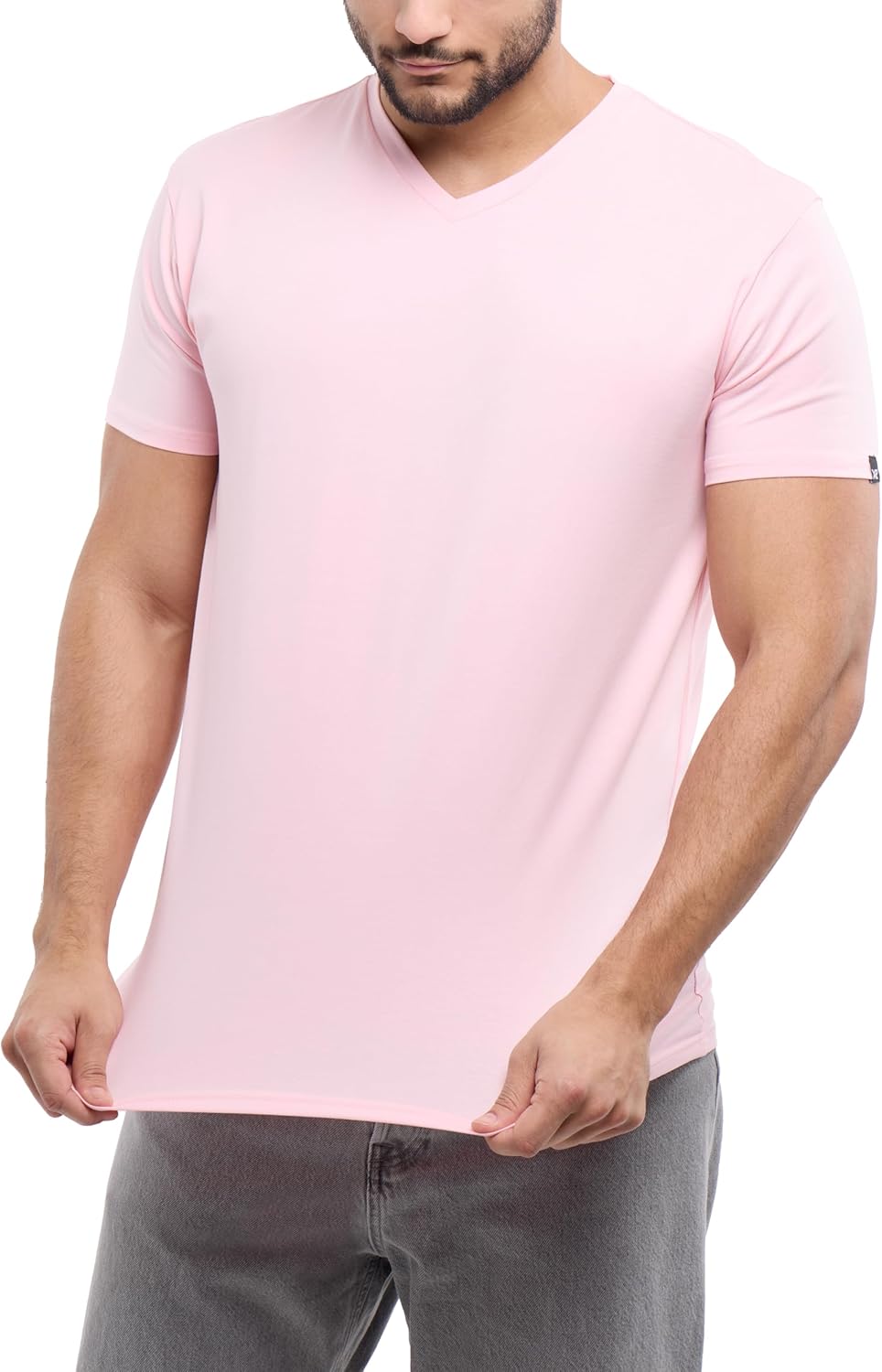 X RAY Men's V-Neck T-Shirts, Soft Cotton Short Sleeve Casual Slim Fit V Neck T Shirts for Men - Image 5