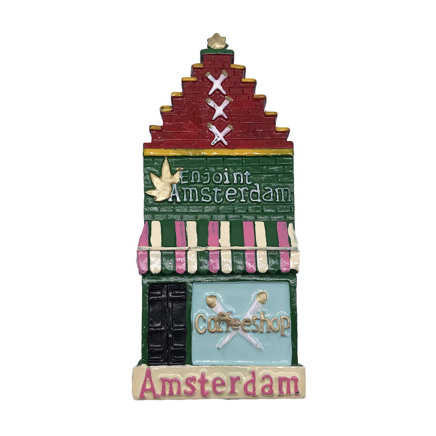 Wedarego Amsterdam 3D Holland Refrigerator Fridge Magnet Tourist Souvenirs Handmade Resin Craft Magnetic Stickers Home Kitchen Decoration Travel Gift