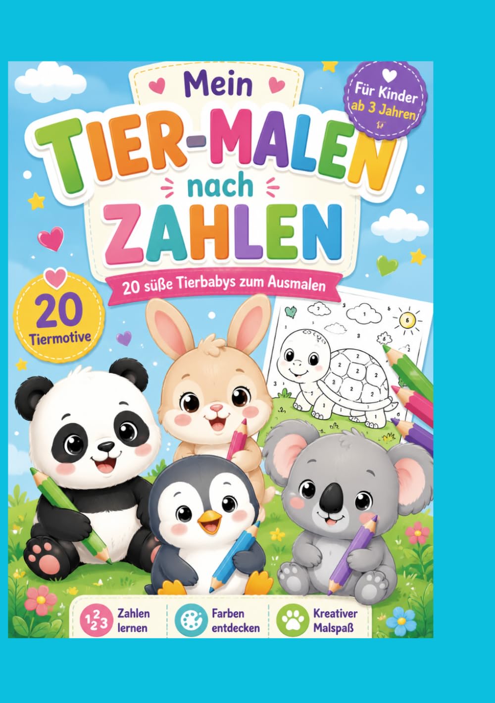 Mein-Tier-Malen-nach-Zahlen: Für Kinder ab 3 Jahre