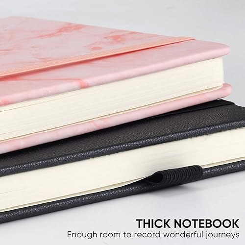 Miniatura 4 de Cuadernos rayados con bucle para bolígrafo, cuaderno de tapa dura para el trabajo, papel grueso de alta calidad de 3.53 ozm con bolsillo interior,