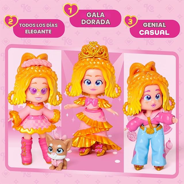 Foto 7 de 8 de KOOKYLOOS - Mini muñeca Golden Gala Taylor's Deluxe Set Kookyloos