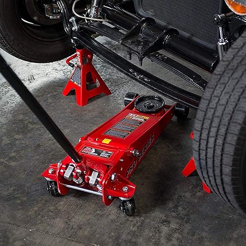 Miniatura 10 de BIG RED T41202 Torin Steel Jack Stands 12 Ton (24,000 lb) Capacidad, Rojo, 1 Par
