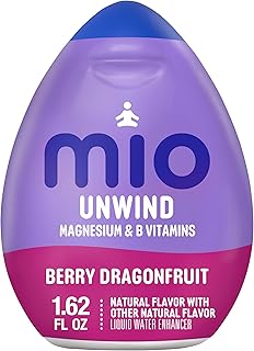 mio Unwind Berry Dragonfruit Liquid Water Enhancer with Magnesium & B Vitamins, 1.62 fl oz Bottle