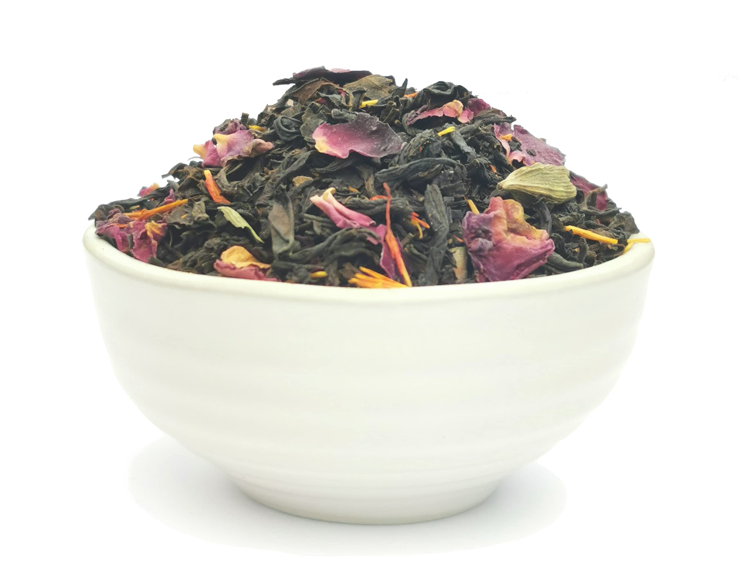 TeaClub Persian Dream Schwarzer Tee Lose 500g – Schwarztee mit Kardamom | Persische Schwarztee-Mischung, Kardamom, Rosenblüten & Saflorblüten, orientalisches Aroma, Persischer Tee im Doypack